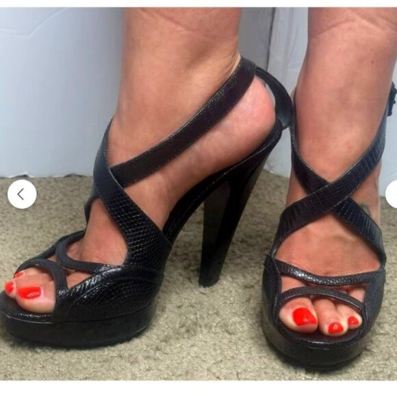 Burberry Python🔥5" Platform Heels - Picture 10 of 16